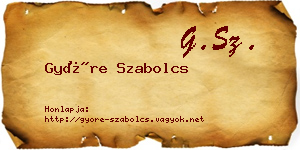 Györe Szabolcs névjegykártya